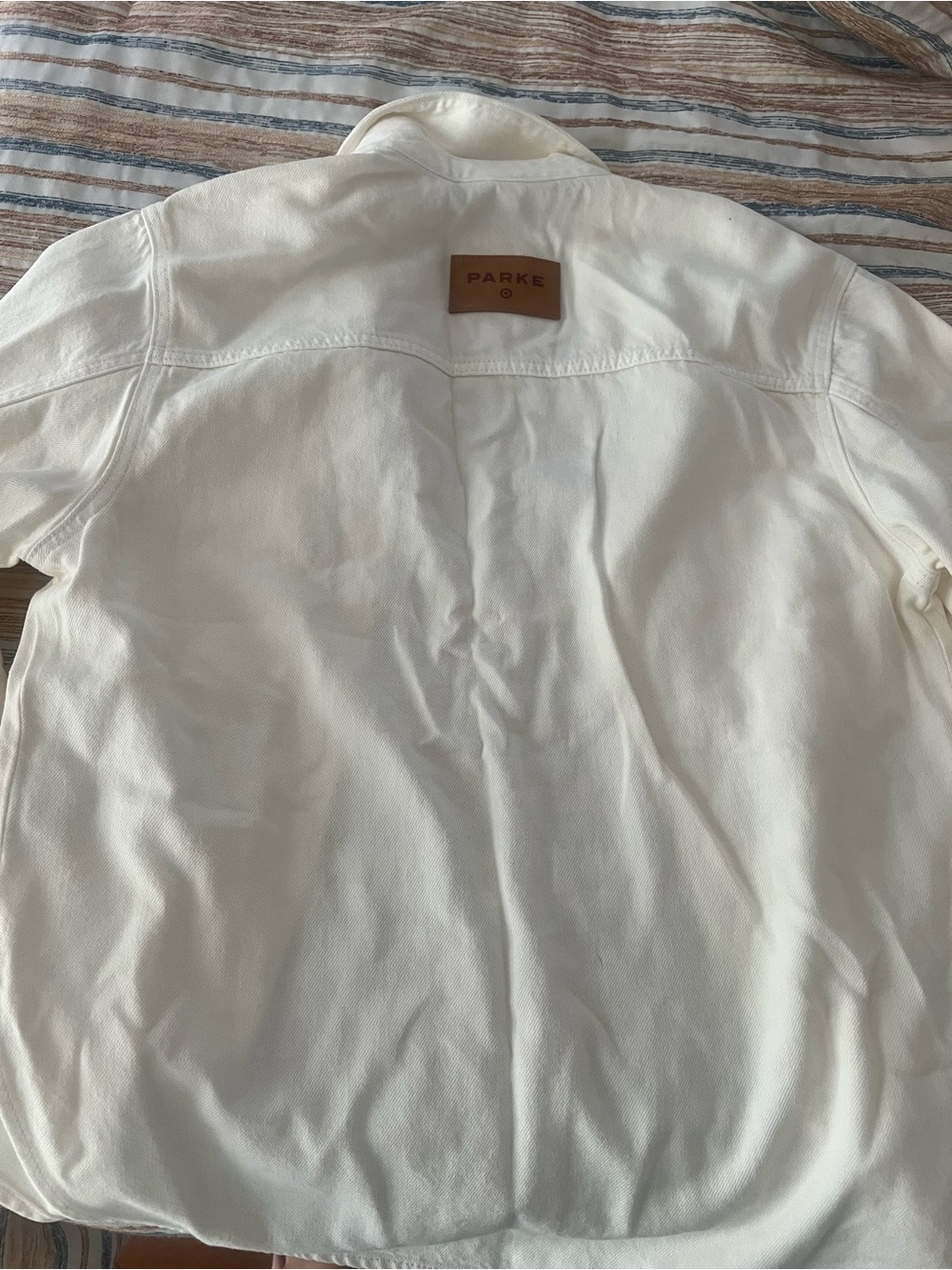 Parke x Target Cream Denim Shacket NWT